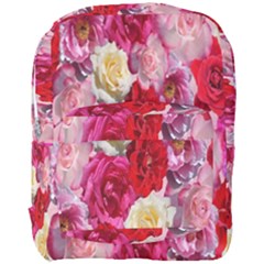 Bed Of Roses Full Print Backpack by retrotoomoderndesigns