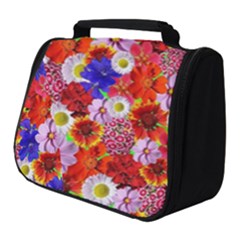 Multicolored Daisies Full Print Travel Pouch (small) by retrotoomoderndesigns