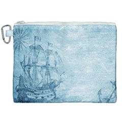 Sail Away - Vintage - Canvas Cosmetic Bag (xxl) by WensdaiAmbrose