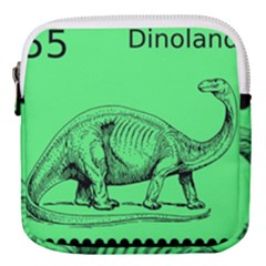 Dinoland Stamp - Mini Square Pouch by WensdaiAmbrose