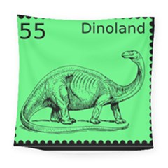 Dinoland Stamp - Square Tapestry (large) by WensdaiAmbrose