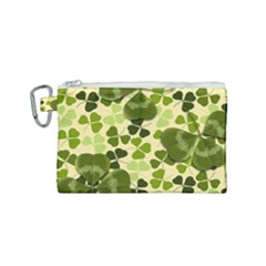 Drawn To Clovers Canvas Cosmetic Bag (small) by WensdaiAmbrose