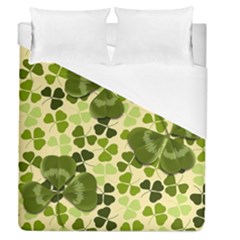 Drawn To Clovers Duvet Cover (queen Size) by WensdaiAmbrose