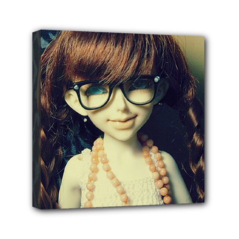 Red Braids Girl Old Mini Canvas 6  X 6  (stretched) by snowwhitegirl