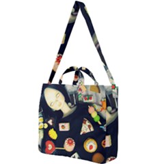 Food Square Shoulder Tote Bag