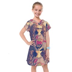 Eating Sushi Kids  Drop Waist Dress