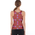 Red With Purple Flowers Tank Top View2