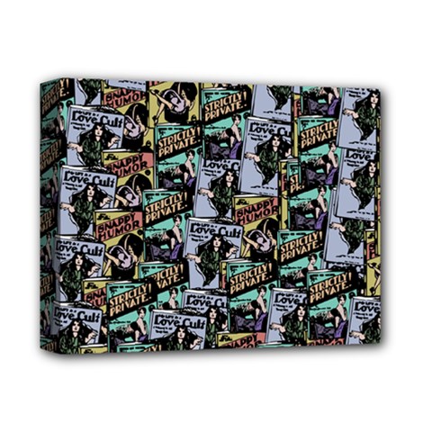 Comic Books Pattern Deluxe Canvas 14  X 11  (stretched) by snowwhitegirl