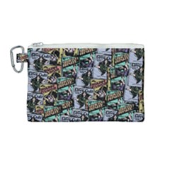 Comic Books Pattern Canvas Cosmetic Bag (medium)