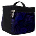 Blue & Black Waves Make Up Travel Bag (Small) View1