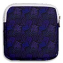 Blue & Black Waves Mini Square Pouch View2