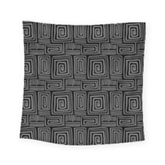 Gray Square Swirl Square Tapestry (Small)