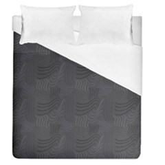 Gray Swirl Duvet Cover (queen Size) by modernwhimsy