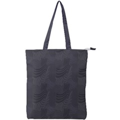 Gray Swirl Double Zip Up Tote Bag by modernwhimsy