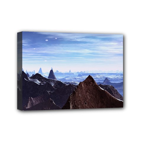 Planet Discover Fantasy World Mini Canvas 7  X 5  (stretched) by Pakrebo