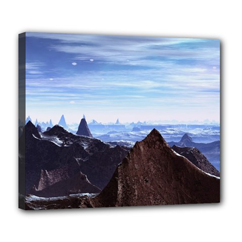 Planet Discover Fantasy World Deluxe Canvas 24  X 20  (stretched) by Pakrebo