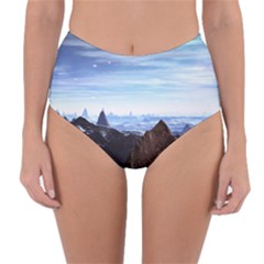 Planet Discover Fantasy World Reversible High-waist Bikini Bottoms by Pakrebo