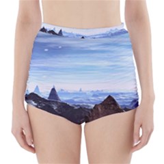 Planet Discover Fantasy World High-waisted Bikini Bottoms by Pakrebo