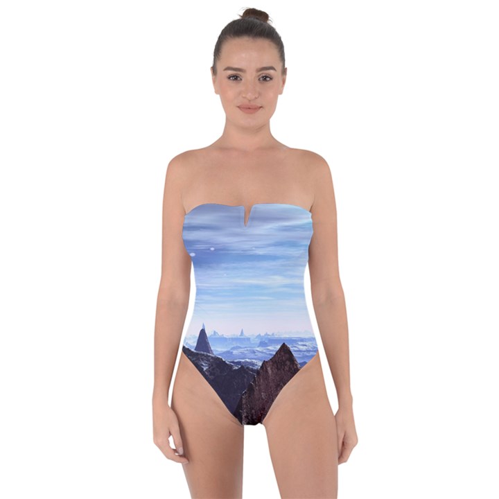 Planet Discover Fantasy World Tie Back One Piece Swimsuit