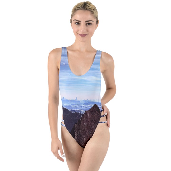 Planet Discover Fantasy World High Leg Strappy Swimsuit