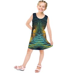 Fractal Jwildfire Scifi Kids  Tunic Dress by Pakrebo