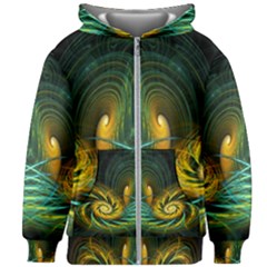 Fractal Jwildfire Scifi Kids  Zipper Hoodie Without Drawstring by Pakrebo