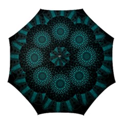 Ornament District Turquoise Golf Umbrellas by Pakrebo