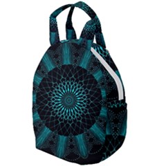 Ornament District Turquoise Travel Backpacks by Pakrebo