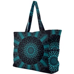 Ornament District Turquoise Simple Shoulder Bag by Pakrebo