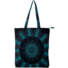 Ornament District Turquoise Double Zip Up Tote Bag