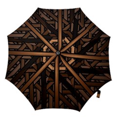 Fractal Pattern Texture Design Hook Handle Umbrellas (Medium)