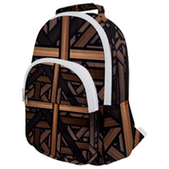 Fractal Pattern Texture Design Rounded Multi Pocket Backpack