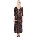 Fractal Pattern Texture Design Quarter Sleeve Wrap Maxi Dress View1