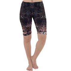 Fractal Mandelbulb 3d Action Cropped Leggings  by Pakrebo