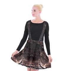 Fractal Mandelbulb 3d Action Suspender Skater Skirt by Pakrebo