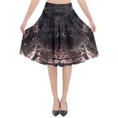 Fractal Mandelbulb 3d Action Flared Midi Skirt