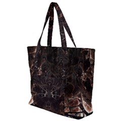 Fractal Mandelbulb 3d Action Zip Up Canvas Bag by Pakrebo