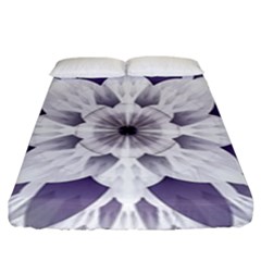 Fractal Floral Pattern Decorative Fitted Sheet (king Size) by Pakrebo