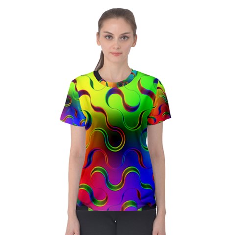 Ball Sphere Digital Art Fractals Women s Sport Mesh Tee by Pakrebo