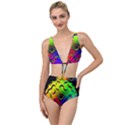 Ball Sphere Digital Art Fractals Tied Up Two Piece Swimsuit View1