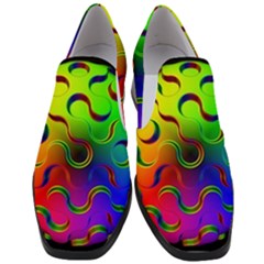 Ball Sphere Digital Art Fractals Slip On Heel Loafers