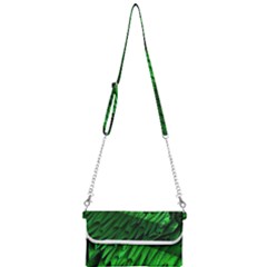 Fractal Rendering Background Green Mini Crossbody Handbag