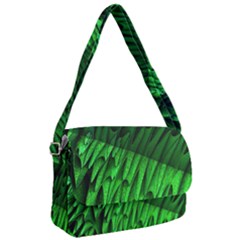 Fractal Rendering Background Green Courier Bag