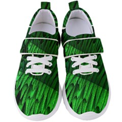 Fractal Rendering Background Green Women s Velcro Strap Shoes