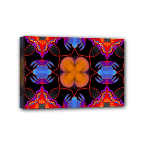 Ornament Colorful Color Background Mini Canvas 6  X 4  (stretched) by Pakrebo