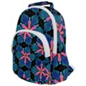 Ornament Digital Color Colorful Rounded Multi Pocket Backpack View1