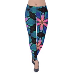 Ornament Digital Color Colorful Velvet Leggings by Pakrebo