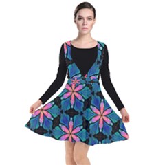 Ornament Digital Color Colorful Plunge Pinafore Dress by Pakrebo