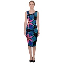 Ornament Digital Color Colorful Sleeveless Pencil Dress by Pakrebo