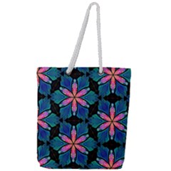 Ornament Digital Color Colorful Full Print Rope Handle Tote (large) by Pakrebo